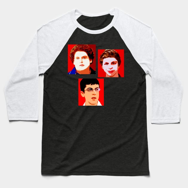 superbad Baseball T-Shirt by oryan80